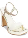 Dkny Maiden Ankle Strap Platform Sandal In White