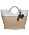 Dkny Malena Extra Large Tote Bag In Natural,marshmallow
