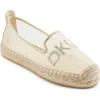 Dkny Mallandra Logo Espadrille In Bone