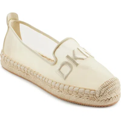 Dkny Mallandra Logo Espadrille In Bone