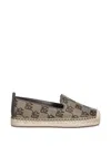 Dkny Mallandra Monogram Espadrilles In Brown