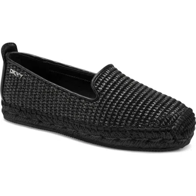 Dkny Mallandra Platform Espadrille Flat In Black