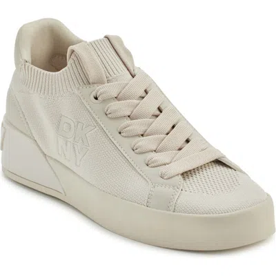 Dkny Mallory Knit Sneaker In Soft White