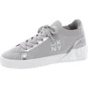 Dkny Mallory Womens Slip On Lace Up Casual And Fashion Sneakers In Grey