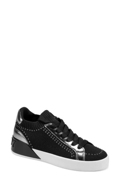 Dkny Mallory Stud Sneaker In Black