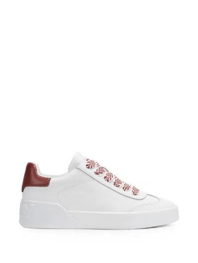 Dkny Manae Lace-up Sneakers In Animal Print