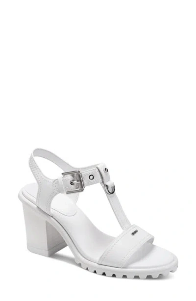 Dkny Marg Ankle Strap Sandal In White
