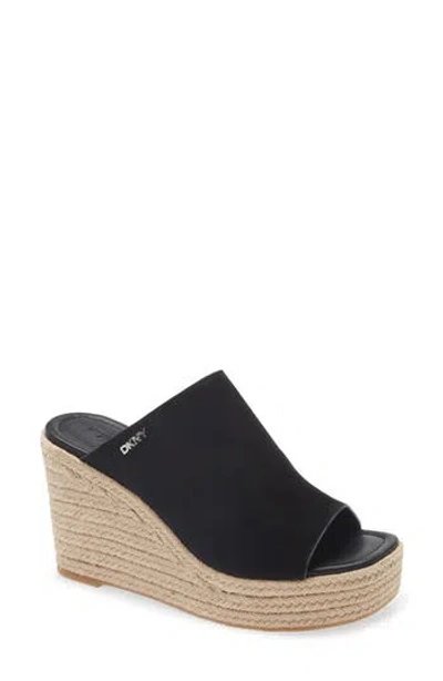 Dkny Maryn 2 Espadrille Wedge Sandal In Black