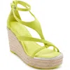 Dkny Maryn Espadrille Platform Wedge Sandal In Yellow