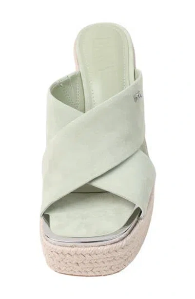 Dkny Maryn Espadrille Wedge Platform Sandal In Green