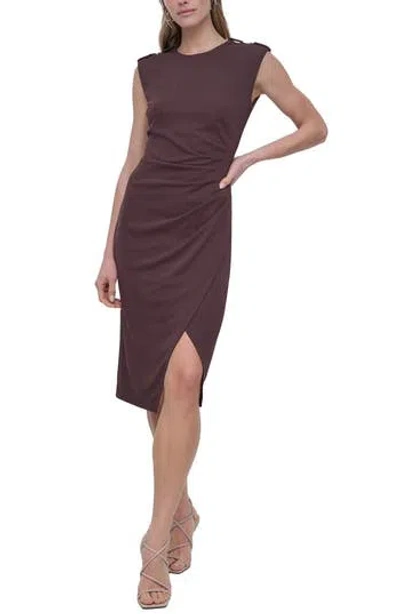 Dkny Matte Jersey Midi Sheath Dress