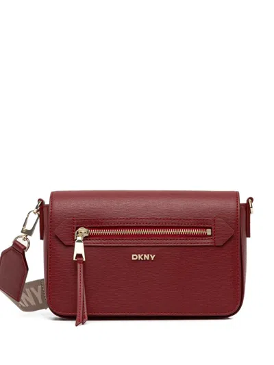 Dkny Medium Bryant Ave Zip Cross Body Bag In Brown