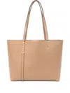 Dkny Medium Logo-plaque Tote Bag In Neutral