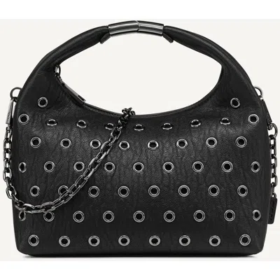 Dkny Melt Tote Bag In Blk/gunmetal