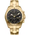 Dkny Men's Central Park Chronograph Gold-tone Stainless Steel Bracelet Watch, 42mm