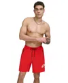 DKNY MEN'S CORE ARCH LOGO STRETCH 7" VOLLEY SHORTS