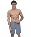 Dkny Men's Core Valley Stretch Performance 7" Volley Shorts In Blue