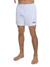 Dkny Core Solid Swim Trunks In White