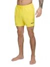 Dkny Modern Euro Core Solid Swim Trunk In Yellow
