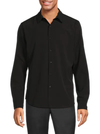 Dkny Men's Hamilton Solid Tech Shirt In Black