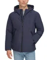 Dkny Men's Hooded Full-zip Jacket In Navy