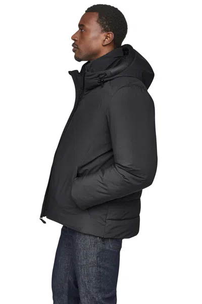 Dkny Men's Hooded Puffer Jacket In Black