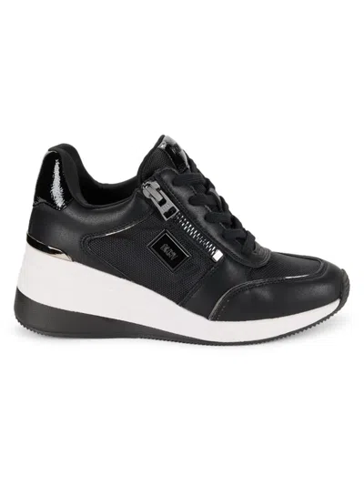 Dkny Men's Kai Wedge Heel Sneakers In Black