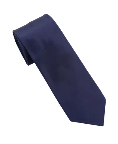 Dkny Men's Matte Satin Slim Design Tie In Blue