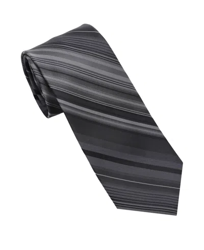 Dkny Men's Matte Satin Slim Design Tie In Gray