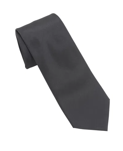 Dkny Men's Matte Satin Slim Design Tie In Black