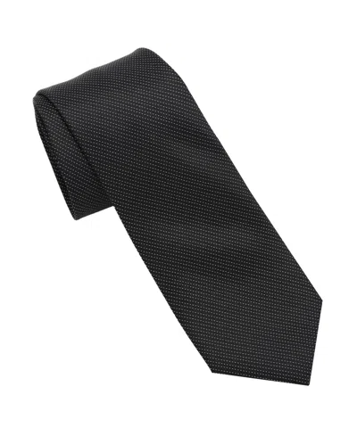 Dkny Men's Matte Satin Slim Design Tie In Black