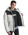 DKNY MEN'S MIXED-MEDIA PUFFER COAT, CREATED FOR MACY'S