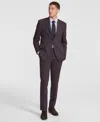 Dkny Men's Modern-fit Nested Suit In Burgundy