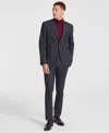 Dkny Men's Modern-fit Nested Suit In Charcoal