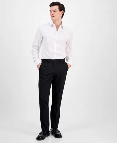 Dkny Men's Modern-fit Solid Dress Pants In Black