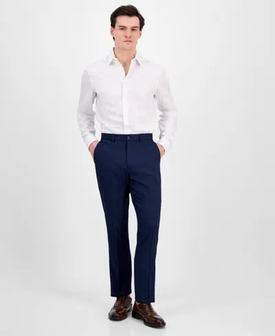 DKNY MEN'S MODERN-FIT SOLID DRESS PANTS