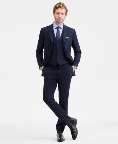 Dkny Men's Modern-fit Vested Nested Suit In Blue
