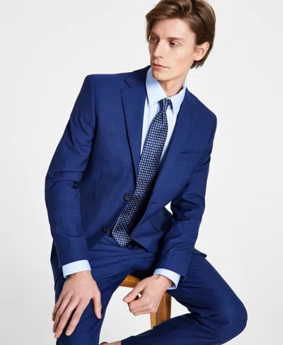 Dkny Men's Modern-fit Stretch Suit Jacket In Blue