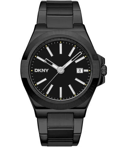 Dkny Men's Modernist Black Stainless Steel Bracelet Watch, 42mm