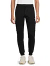 Dkny Men's Park Place Cargo Joggers In Black