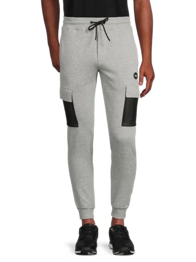 Dkny Men's Park Place Cargo Joggers In Heather Grey