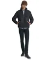 Dkny Men's Quilted Fleece-lined Full-zip Puffer Jacket In Ebony