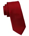 Dkny Men's Satin Solid 3" Tie In Red
