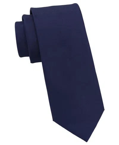 Dkny Men's Solid Classic Tie In Navy