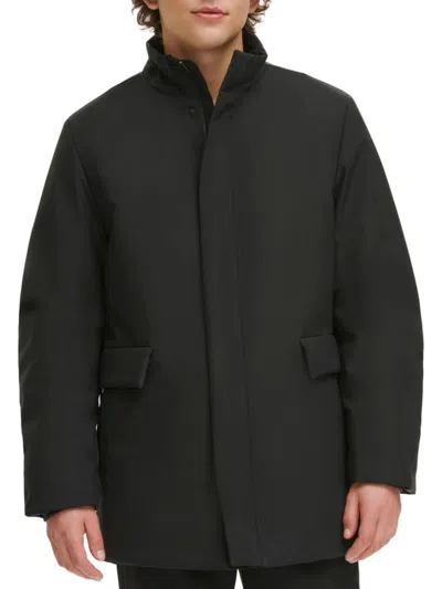 Dkny Zip Front Jacket In Black