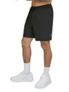 Dkny Men's Standard Fit Flat Front Swim Shorts In Black