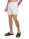 Dkny Men's Standard Fit Flat Front Swim Shorts In White