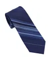 Dkny Bold Stripe Tie In Blue