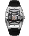 Dkny Men's Urban Automatic Black Silicone Strap Watch, 51mm
