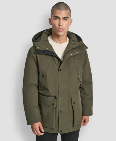 Dkny Men's Urban Hooded Parka Jacket In Green
